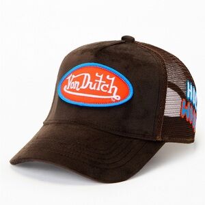 Von Dutch Hollywood Velvet Suede Trucker Hat